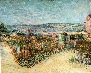  Gardens Painting - Vegetable Gardens in Montmartre Vincent van Gogh